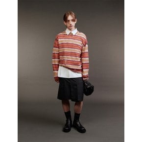 Missed Crewneck Mohair Sweater (Multi Red)