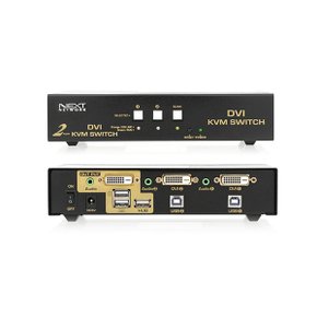 NEXT-7302KVM-DVI 이지넷 1X2 USB DVI KVM 스위치