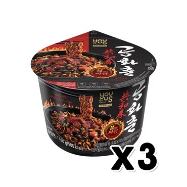  공화춘 불짜장 매운짜장 큰컵 160g x 3개