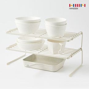 SOK 마일드 2단 정리랙 L 거치대 정리함 정리대[33854178]