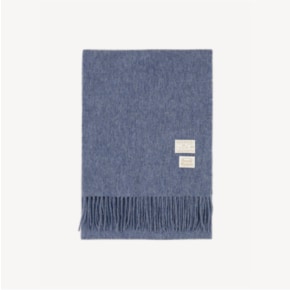 PREMIUM PURE WOOL 100 MUFFLER [ SERENITY BLUE ] - 프리미엄 울 100 머플러 (M001TB)