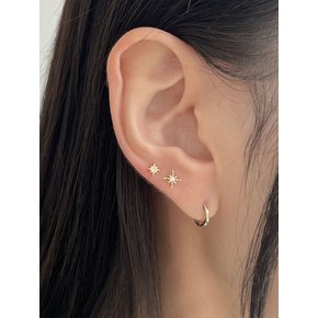 14k flat cubic sparkle piercing