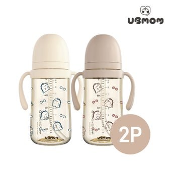 유비맘 PPSU 2024년 용띠 에디션 뇽뇽이 빨대컵 280ml 1+1