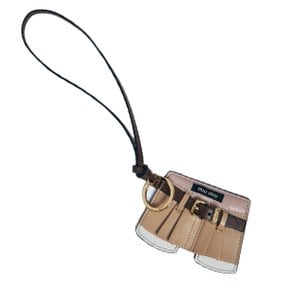 25 SS 미우미우 벨트 스커트 실루앳 팬던트 레더 키링 5TL531 2CUK F0065