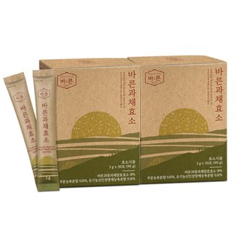 건강한약속 바른 바른 과채효소 과일 야채 발효효소 3g x 30포, 2박스