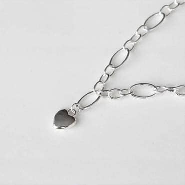 제이큐 Soft heart bracelet Silver925