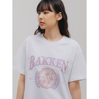 바켄 Flower emblem 반팔티셔츠 BK3994_화이트