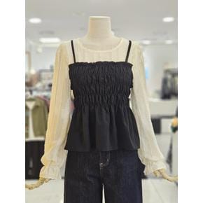 세이브존01 주름 블라우스 L253UBL902 (E52340033)