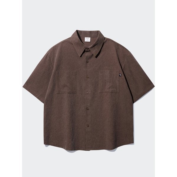 피그먼트 루즈핏 반팔 셔츠 크림 SMSS4079