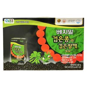 [정식품] 베지밀 검은콩과 검은참깨 두유 190ml 24개 (S46611584)