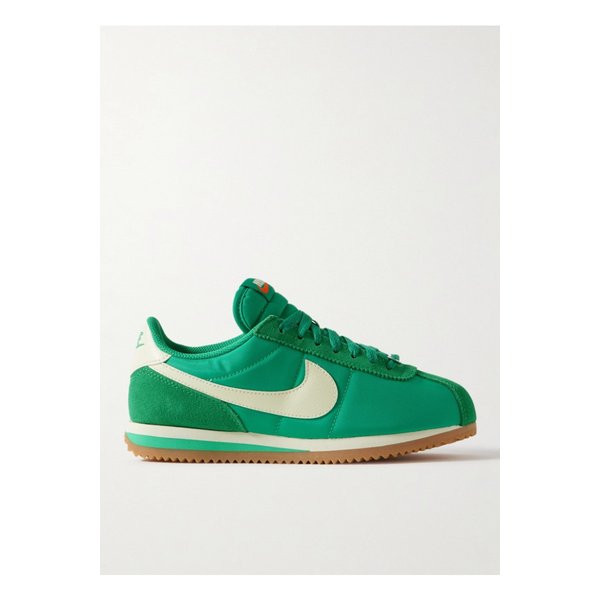 코르테즈 가죽 스웨이드 트리밍 셸 스니커즈 브라이트 그린 1647597353264917