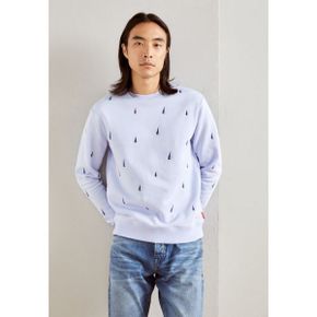 5084155 Scotch  Soda MINI ALL OVER EMBROIDERY - Sweatshirt shirt blue