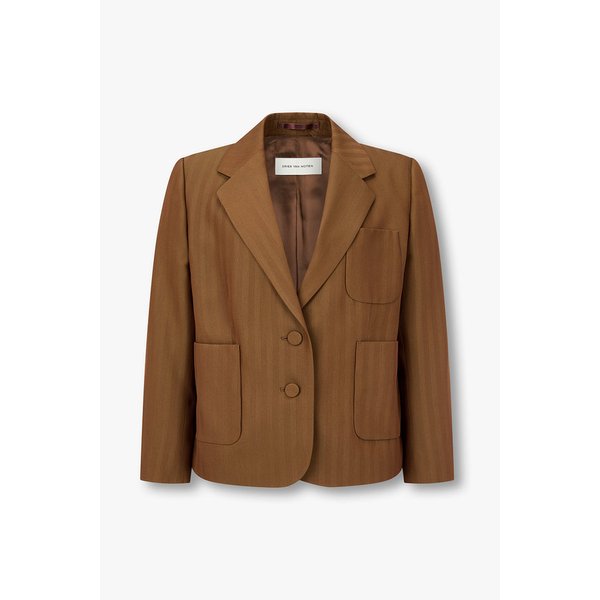 울 블렌드 크롭 싱글 블레이저 3216101001000