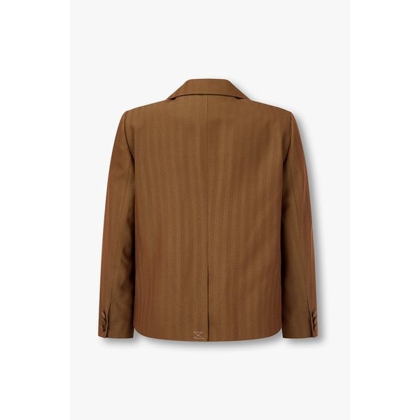 울 블렌드 크롭 싱글 블레이저 3216101001000