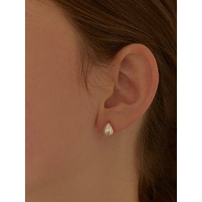 [연말 스페셜 6mm+10mm 진주귀걸이 증정][925 silver] Teardrop fit earring