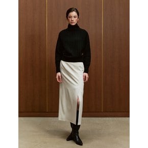 TWF H-LINE FRONT SLIT SKIRT_2COLORS