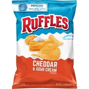 Ruffles  포테이토  칩  체다  &  사워크림  맛  70g