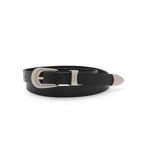 metal hoop leather belt