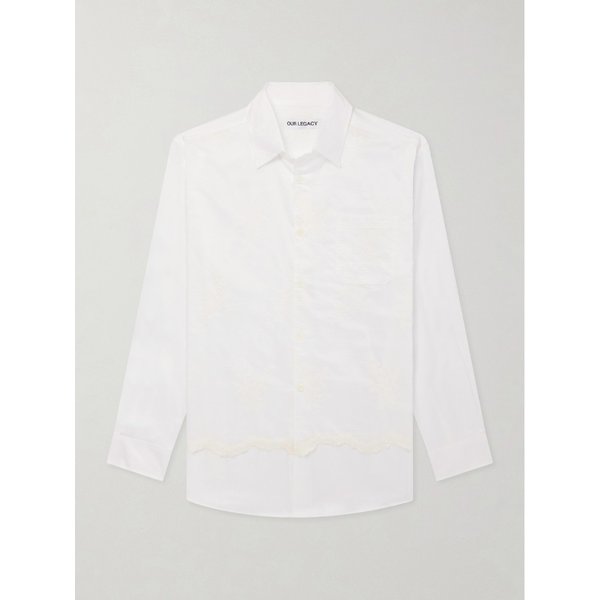 아워레가시 바스트 레이어드 자수 코튼 포플린 셔츠 46376663162960889