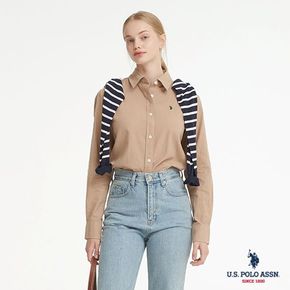 [U.S. POLO ASSN.] 코튼 클래식 셔츠 여성