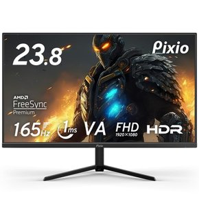 Pixio PX243 게이밍 모니터 23.8 인치 FHD VA 165Hz 1ms 스피커 내장 2 년 보증