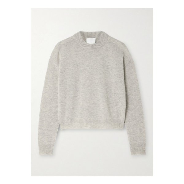 울 캐시미어 혼방 스웨터 라이트 그레이 1647597343856407