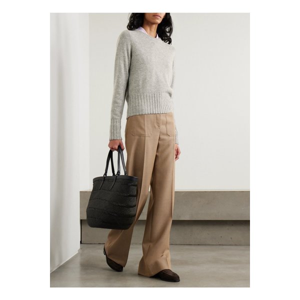 울 캐시미어 혼방 스웨터 라이트 그레이 1647597343856407