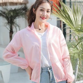 여성 여름 경량 시스루 후드 바람막이