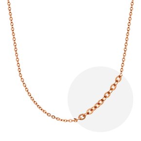 14K 신함마 체인 목걸이 줄 핑크 골드 1.5mm
