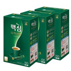 동서식품 맥심 디카페인 커피믹스 100T x 3개