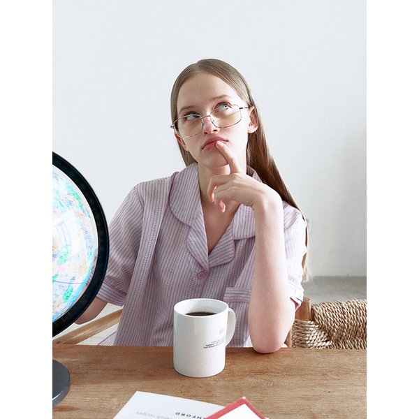 퍼플버터 반팔 커플 잠옷세트