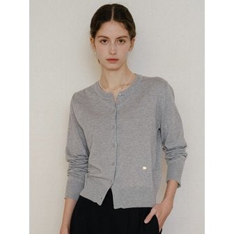 언에디트 Soft Bamboo Classic Cardigan_Cloud Gray