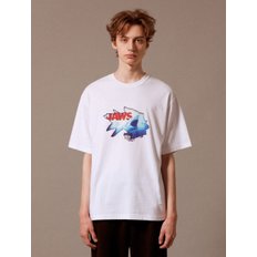 JAWS CRACK T-SHIRTS [WHITE]