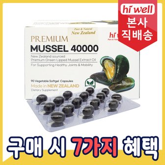 하이웰 초록입홍합 40000mg 90소프트젤 초록홍합 1통