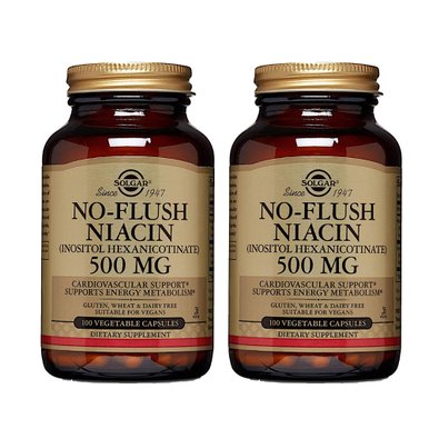 솔가 니아신 No Flush Niacin 500mg 100캡슐 2개