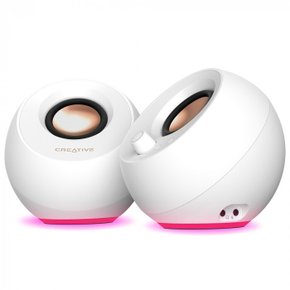 PEBBLE PRO 2채널 블루투스 PC 스피커 (화이트)