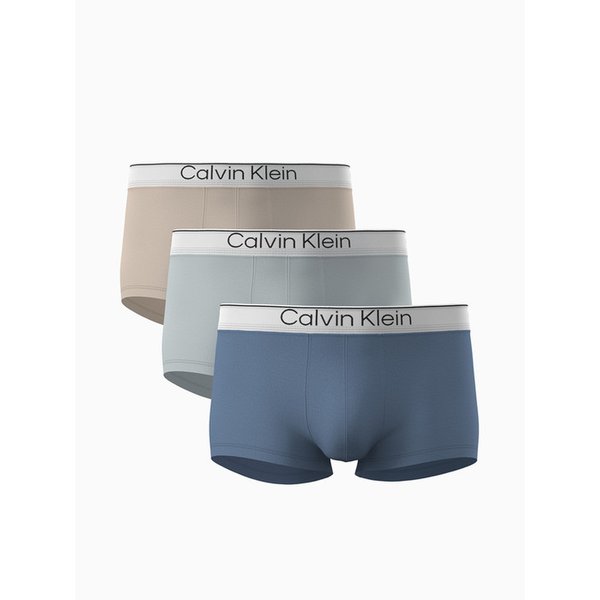 남성 CK 블랙 로우 라이즈 트렁크 3PK_NB36513UK