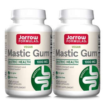  자로우 포뮬러 매스틱검 Mastic Gum 1000mg 120캡슐x2