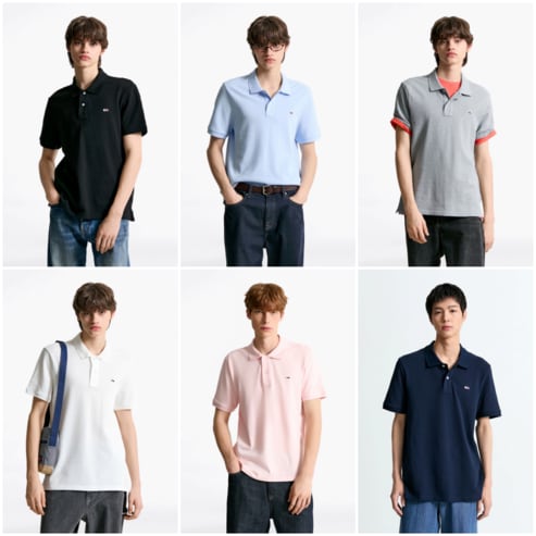 타미진스 남성 쿨 에센셜 폴로 티셔츠 T32F1TKT01TMT2 TOMMY JEANS
