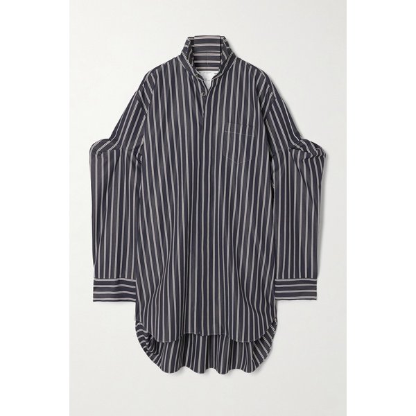 오버사이즈 스트라이프 포플린 셔츠 46376663162958848