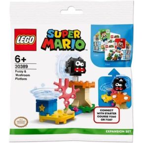 영국 슈퍼마리오 레고 LEGO Super Mario Fuzzy and Mushroom Platform Polybag Set 30389 Bagged