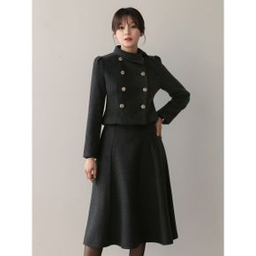 XXL까지  언발 카라 골드 더블 버튼 자켓 겨울 오피스룩 하객룩 연말룩 모임룩.._P379829684