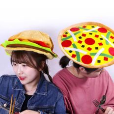 햄버거 피자 음식 모자 2종 갓샵 핵인싸템 체육대회