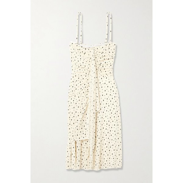 제마 루시드 드레이프 폴카닷 스트레치 저지 미니 원피스 46376663162989520