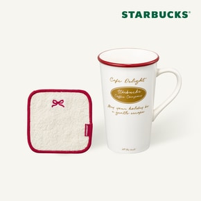 [스타벅스] 시크릿 딜라이트 머그 앤 코스터 (아이보리)
