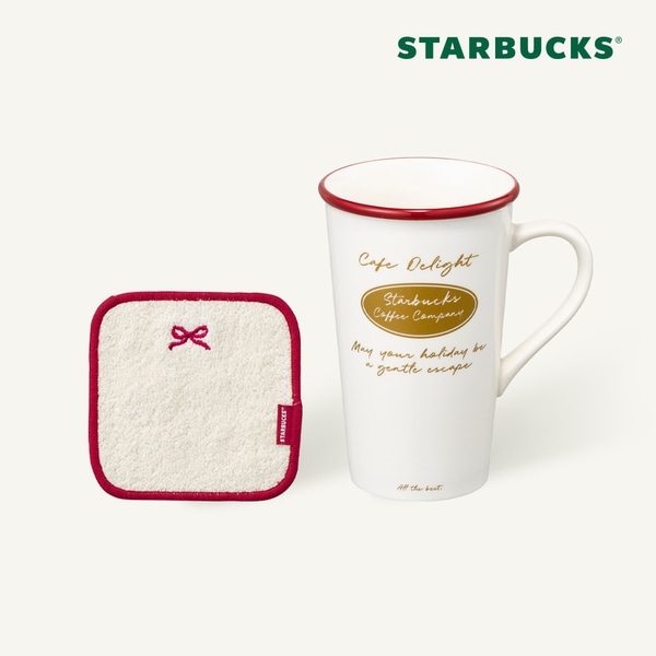 [스타벅스] 시크릿 딜라이트 머그 앤 코스터 (아이보리)