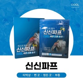 신신파프 COOL 10cmx14cm 50매입 (5매x10) 냉찜질 진통 소염효과 밀착포 분리형