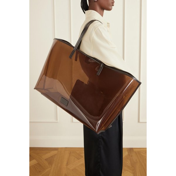 스타우드 크리스토스 라지 가죽 트리밍 PVC 토트백 46376663163027497