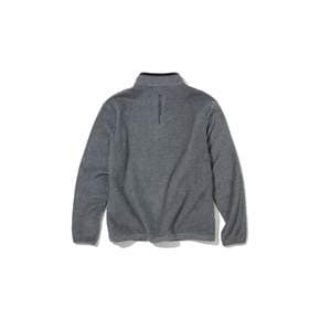 M T-LINE FLEECE HALF ZIP-UP LS HIGHNECK 멜란지그레이 EVR LS3XA73M MG