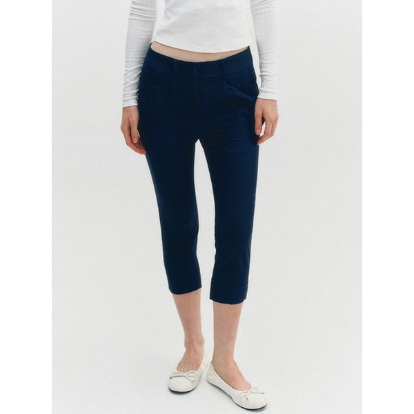 핀턱 배기 투버튼 슬랙스(MAFBSL52SNY)